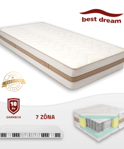 Best Dream PS 7 Zone 26 HR 26 cm félkemény táskarugós matrac