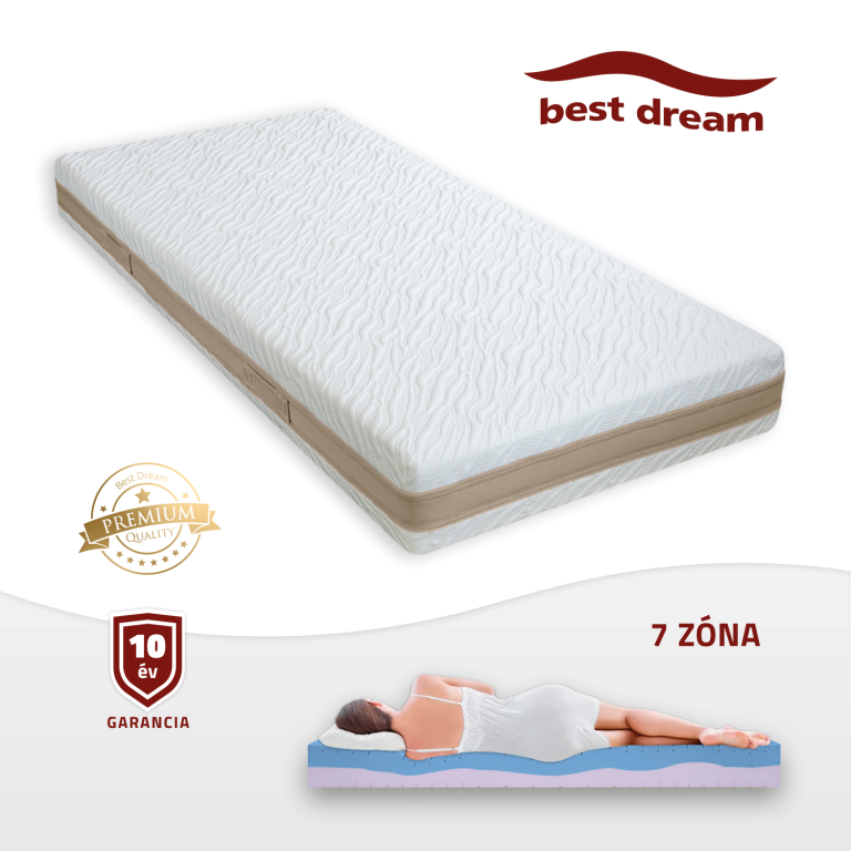 Best Dream Dual Comfort 22 cm kétoldalas hideghab matrac 